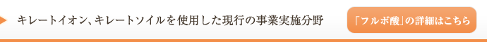 キレートイオン、キレートソイルを使用した現行の事業実施分野